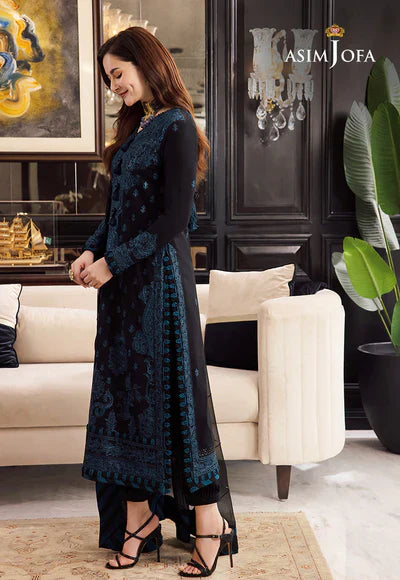 Lawn-3PC Embroidered Shirt with Organza Embroidered Dupatta-1064